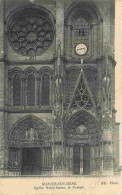 78 - Mantes La Jolie - Eglise Notre-Dame - Le Portail - Correspondance - CPA - Voyagée En 1917 - Voir Scans Recto-Verso - Mantes La Jolie