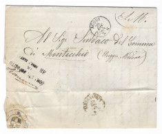 DA ACQUI A MONTECCHIO - 28.12.1864. - ...-1850 Préphilatélie