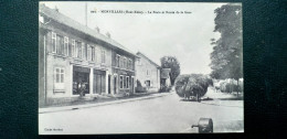68 , Morvillars ,  La Poste Et Route De La Gare En 1915 - Autres & Non Classés