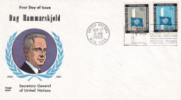 SA06c United Nations New York 1962 Dag Hammarskjöld Commemoration FDC - FDC