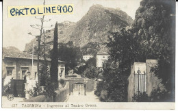 Sicilia-messina-taormina Veduta Ingresso Al Teatro Greco Cartolina N P G Numero 137 (formato Piccolo/v.retro) - Otros & Sin Clasificación