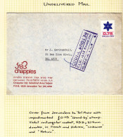 Israël - Lettre NON Livrée Des Années 60 - Exp Vers Tel Aviv - - Lettres & Documents