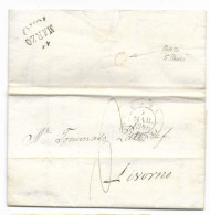 DA ROMA A LIVORNO - 7.3.1840 - DOPPIA TASSAZIONE. - ...-1850 Préphilatélie