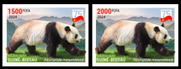 GUINEA BISSAU 2024 IMPERF SET 2V - CHINA DIPLOMATIC RELATIONS - GIANT PANDA GEANT - CHINA ANNIVERSARY - MNH - Beren