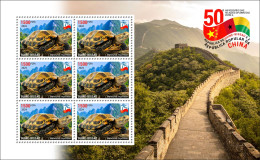 GUINEA BISSAU 2024 MS 6V - CHINA DIPLOMATIC RELATIONS - TURTLE TURTLES TORTUE TORTUES - CHINA ANNIVERSARY - MNH - Schildkröten