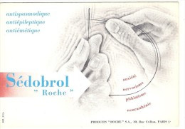 Buvard Pharmacie -  SEDOBROL  - Laboratoire Roche - Produits Pharmaceutiques