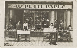 X124652 AVEYRON MILLAU CARTE POSTALE PHOTO AU PETIT PARIS VEUVE HENRI SELLIER 4 BOULEVARD DE L' AYROLLE PRIX FIXE - Millau