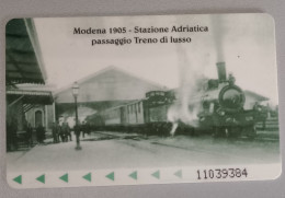 TESSERA "ATCMultibus - MODENA" Con Immagine MODENA 1905 - Stazione Adriatica Passaggio Treno Di Lusso - Other & Unclassified