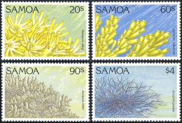 Samoa 1994, Nature Conservation, Corals - 4 V. MNH - Maritiem Leven