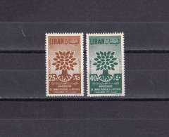 SA06b Lebanon 1960 Airmail - World Refugee Year Mint Stamps - Libanon