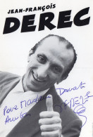 PHOTO GRAND FORMAT 1 - ENV 1 - CINEMA - THEATRE - PHOTO DEDICACEE DE L'ACTEUR FRANCAIS JEAN FRANCOIS DEREC - Signed Photographs