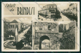 Brindisi Città Saluti Da Foto Cartolina QQ4694 - Brindisi