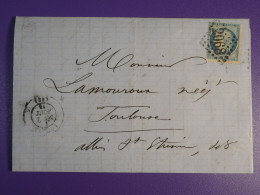 DN8 FRANCE   LETTRE 1871   A  TOULOUSE  FRANCE + CERES N°60  + AFF. INTERESSANT+++ - 1849-1876: Classic Period