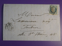 DN8 FRANCE   LETTRE 1871   A  TOULOUSE  FRANCE + CERES N°60  + AFF. INTERESSANT+++ - 1849-1876: Période Classique