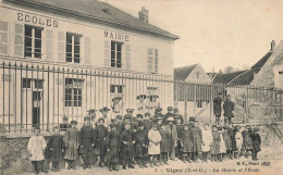 Vigny * école Du Village Et La Mairie * Enfants Villageois écoliers - Vigny