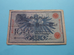 Reichsbanknote 100 Ein Hundert Mark Nr.9196429 C - Berlin Den 7 Februar 1908 ( Zie / Voir Scans ) F ! - 100 Mark