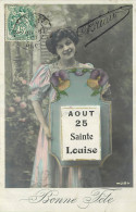 PRENOM - SAINTE LOUISE - FEMME - FRAU - LADY   -  Jolie Fantaisie  - Prénoms