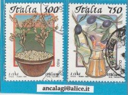 USATI ITALIA 1995 - Ref.0712 "CIBI ITALIANI" Serie Di 2 Val. - - 1991-00: Usados