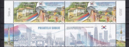 SERBIA 2023,DIPLOMATIC RELATIONS WITH KOREA,2V PLUS WIGNETTE,,MNH - Serbien