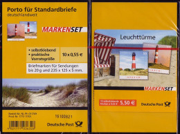 75a SB 8 MH Leuchttürme 2008, Blister, Vorderseite Mit 8-stelliger Nummer, ** - 2001-2010