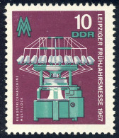 1254 Leipz. Frühjahrsmesse Rundstrickmaschine 10 Pf ** Postfrisch - Unused Stamps