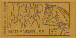 Markenheftchen Natur - Gotlandponies 5x 993D, ** Postfrisch - Ohne Zuordnung