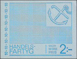 Markenheftchen Handelsschiff 20x 591D, ** Postfrisch - Sin Clasificación