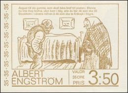Markenheftchen Albert Engström 35 Öre 10x 636D, ** Postfrisch - Zonder Classificatie
