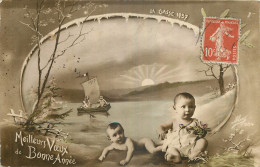  BEBE - BABY - LA CLASSE 1937 -  BONNE ANNEE-  Jolie Fantaisie - Babies