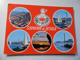 Cartolina Viaggiata "SOUVENIR DI JESOLO" Vedutine 1971 - Venezia (Venice)