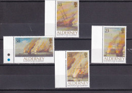 SA06a Alderney 1992 Ships 300th Anniv Of The Battle At La Hogue Mint Stamps - Emisiones Locales