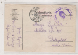 CROATIA WW I 1916  AUSTRIA HUNGARY ZAGREB Nice Military Stationery - Croatia