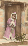 FANTAISIE - FILLETTE - LITTLE GIRL - MÄDCHEN - TENANT UNE LANTERNE - HOUPPELANDE MAUVE - GUI - JOYEUX NOEL - ZED - Altri & Non Classificati