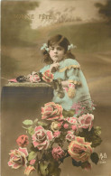 FANTAISIE - FILLETTE - LITTLE GIRL - MÄDCHEN - ROSES - BONNE FETE - AAC - Altri & Non Classificati