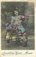 FANTAISIE - FILLETTE - LITTLE GIRL - MÄDCHEN - FLEURS - BROUETTE - AUJOURD'HUI SAINTE... - E.P.R. - Altri & Non Classificati