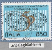 USATI ITALIA 1995 - Ref.0714 "Cinquantesimo O.N.U." 1 Val. - - 1991-00: Usati