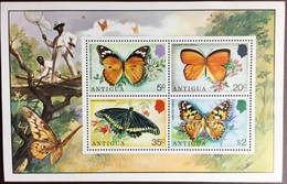 Antigua 1975 Butterflies Minisheet MNH - Papillons