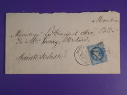 DN8 FRANCE   LETTRE 1870  ALENCON  A STE SCOLASSE   FRANCE +N°29 +  + AFF. INTERESSANT+++ - 1849-1876: Klassik