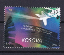 KOSOVO 2023,ITERNATIONAL AIRPORT PRISTINA--ADEMJASHARI,AIRPLAN,AVION,MNH - Kosovo