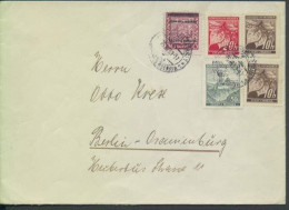 Böhmen Und Mähren # 5 +21(2x),22,26 Überdruckausgabe, Fernbrief Letzttag 15.12.39 - Storia Postale