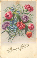  CPA FLEURS - BELLE ILLUSTRATION - BONNE FETE  - Blumen