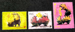 Singapore Year Of The Tiger 2010 New Year Greeting Chinese Lunar Zodiac (stamp) MNH - Singapur (1959-...)