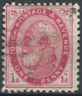 Tonga 1886 SG1b 1d King George I #4 FU - Tonga (1970-...)