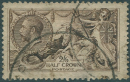 Great Britain 1913 SG400 2/6d Sepia-brown KGV Sea-horses Waterlow Print FU - Non Classificati