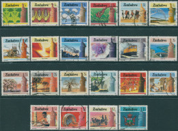 Zimbabwe 1985 SG659-680 National Infrastructure Set FU - Zimbabwe (1980-...)