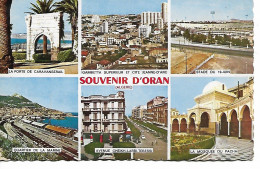 (Algerie) ORAN Souvenir Quartier Marine Gare  Mosqué Stade 19 Juin Stadium   1970 - Oran