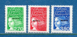 Mayotte - YT N° 48 à 50 ** - Neuf Sans Charnière - 1997 - Unused Stamps