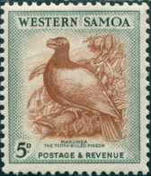 Samoa 1952 SG223 5d Orange-brown And Deep Green Tooth-billed Pigeon MLH - Samoa