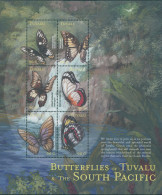 Tuvalu 2000 SG920a South Pacific Butterflies Sheetlet MNH - Tuvalu