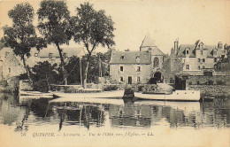 29 QUIMPER LOCMARIA VUE DE L'ODER VERS L'EGLISE - Quimper